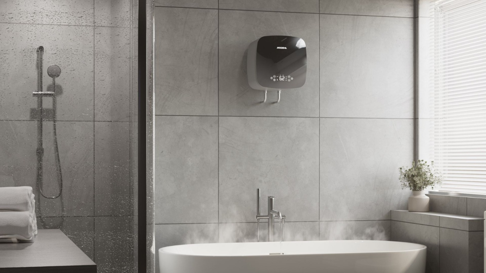 Desain Onyx Series yang ramping dan minimalis, menyatu sempurna dengan estetika kamar mandi modern.