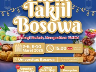 Pasar Takjil Bosowa 2026: Berkahnya Dapat, Diskonnya Dapat!