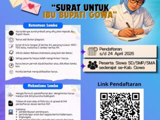 Peringati Hari Kartini 2026, Pemkab Gowa Dorong Literasi Generasi Muda Melalui Lomba Surat Untuk Bupati