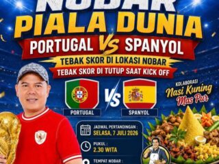 Ajbar Abdul Kadir Gelar Nobar Piala Dunia 2026, Ratusan Warga Padati Rumah Pribadi dan Berebut Door Prize