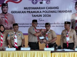 Muscab Pramuka Polman Diwarnai Aksi Penolakan, Nursaid Mustafa Tetap Terpilih Secara Aklamasi