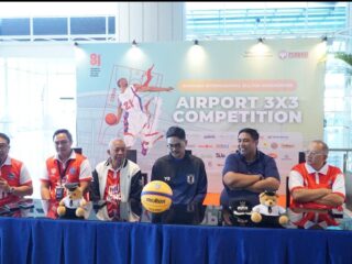 Pertama Kali di Bandara Internasional Sultan Hasanuddin Gelar Kompetisi Basket 3X3, Libatkan 56 Tim