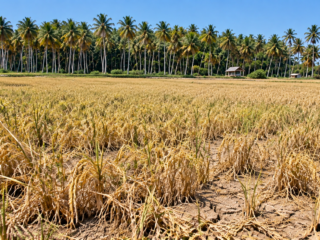 Harga Gabah Tetangga Tembus Rp7.600, Petani Barumbung Polman Justru Gagal Panen Akibat Kemarau